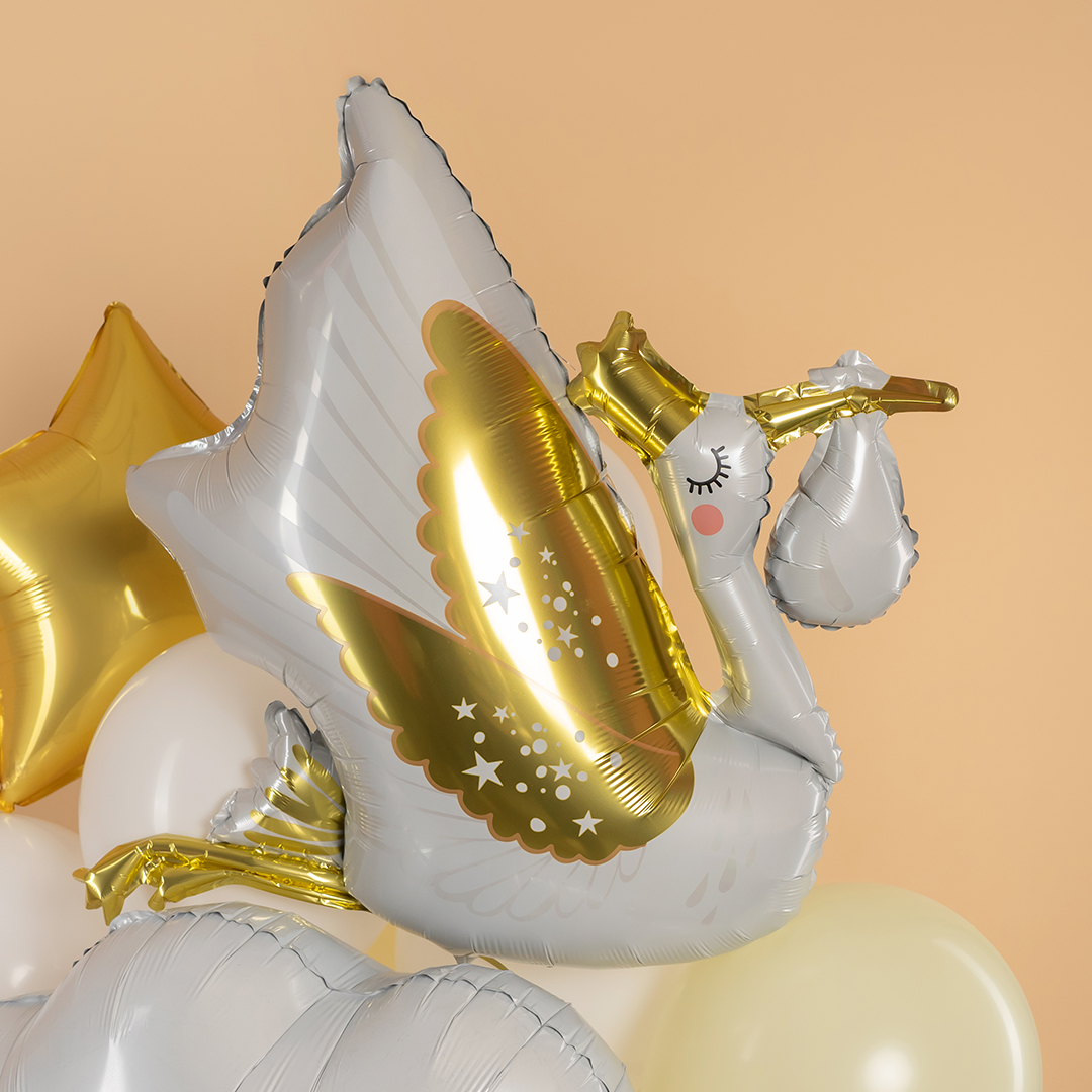 Шар (34''/86 см) Фигура, Аист, 1 шт. в уп.