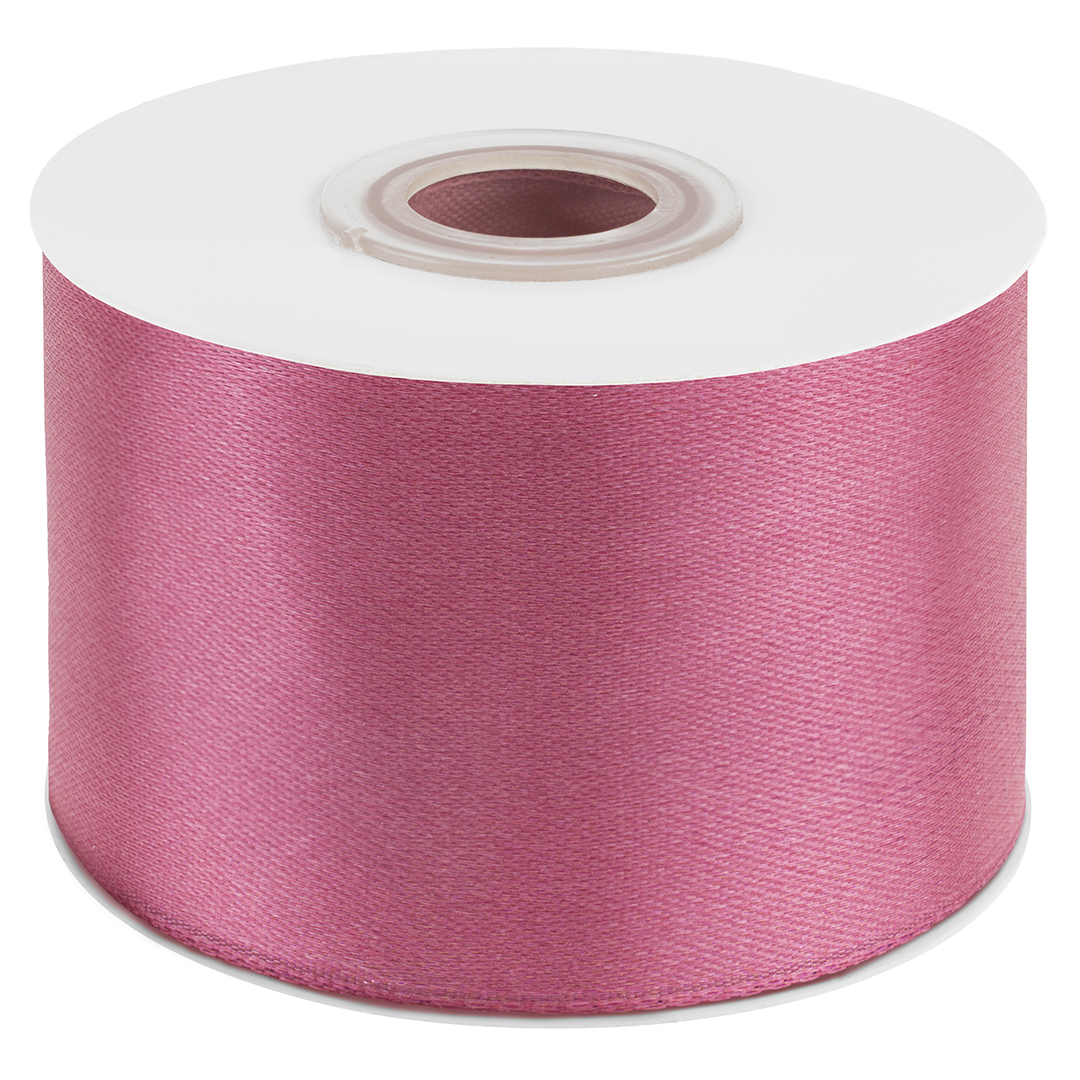 Лента атласная (5 см*22,85 м) Дымчатая роза, 1 шт.