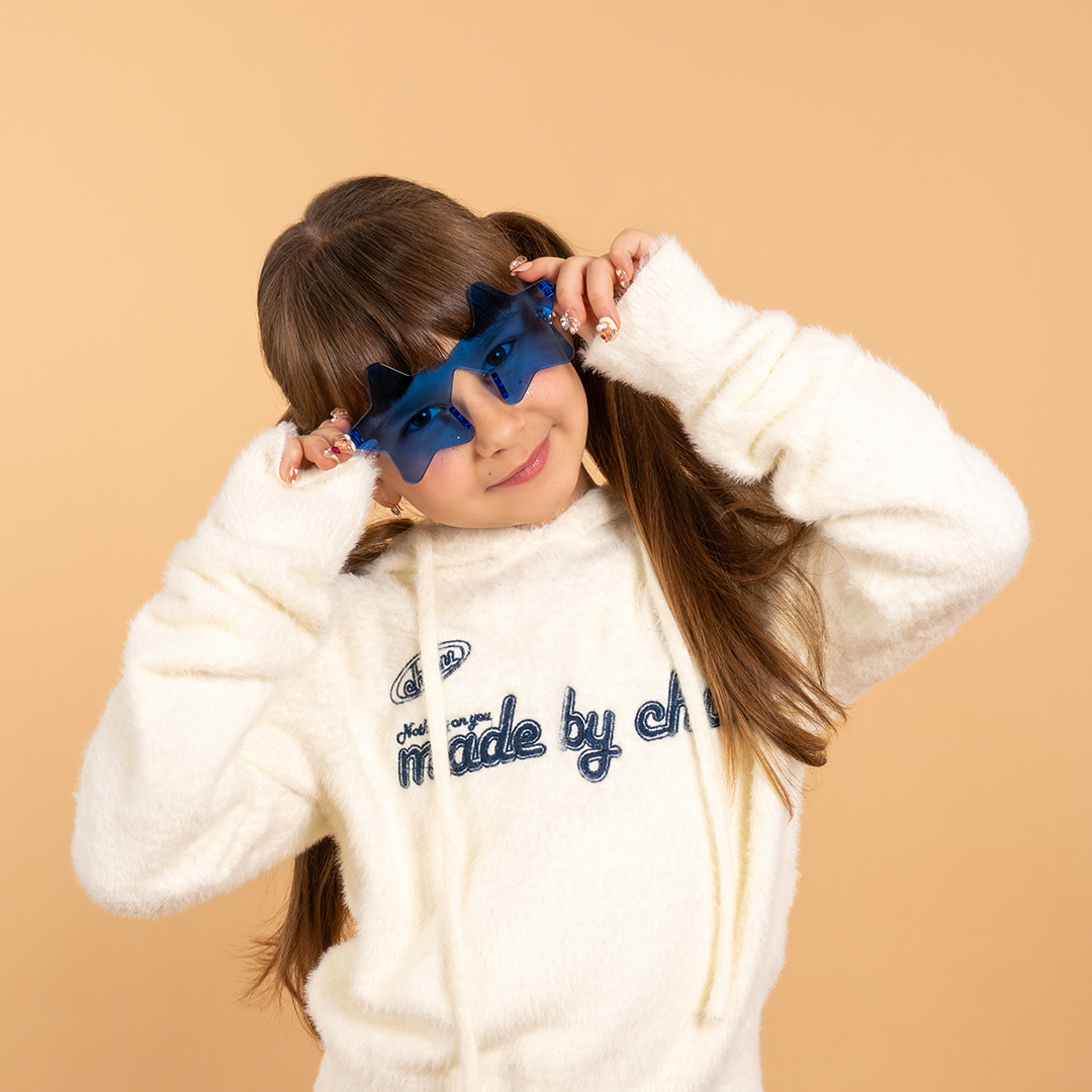 Карнавальные очки, Звезда, Синий, 1 шт. 