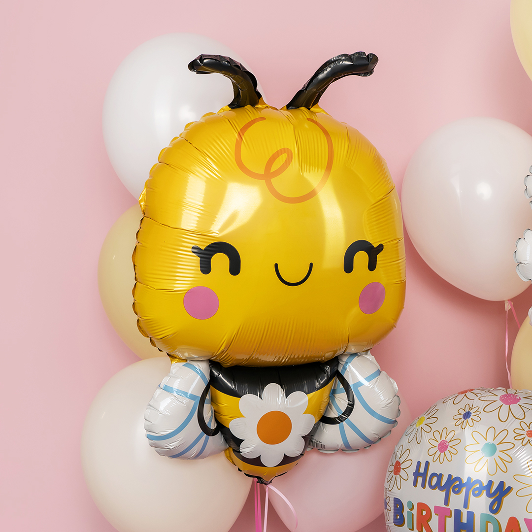 Шар (33''/84 см) Фигура, Пчелка с цветком, 1 шт.