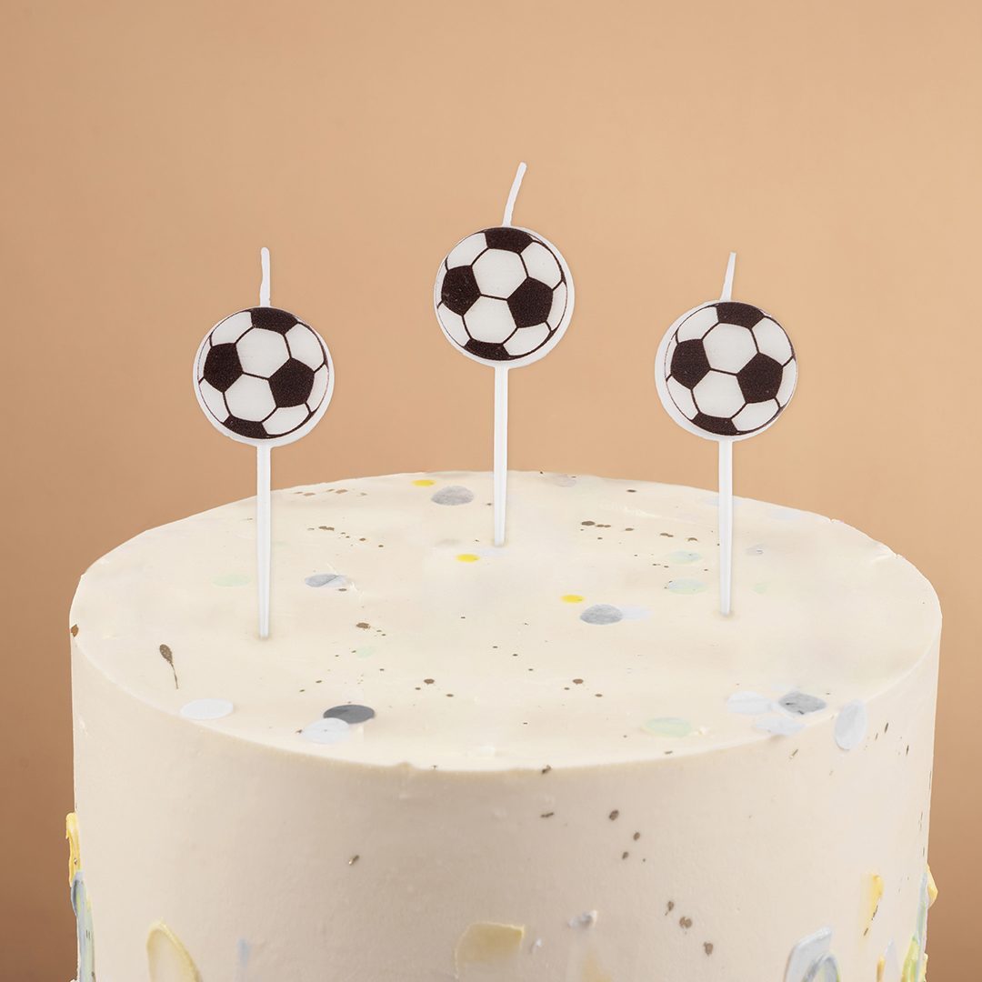 Свечи Фигура, Футбольный мяч, 5 шт. с держат.
