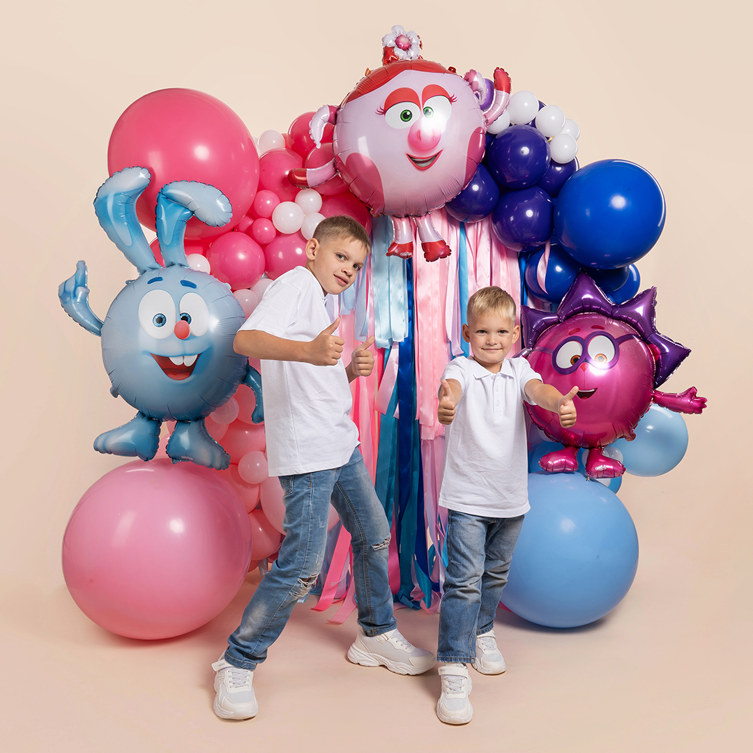 Шар (41''/104 см) Фигура, Смешарики, Нюша, 1 шт. в уп.