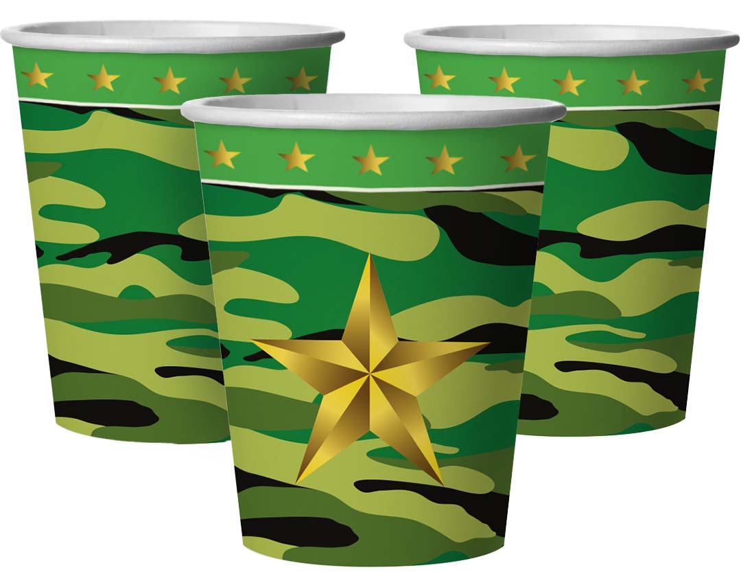 Стаканы (250 мл) Звездный Камуфляж, 6 шт.