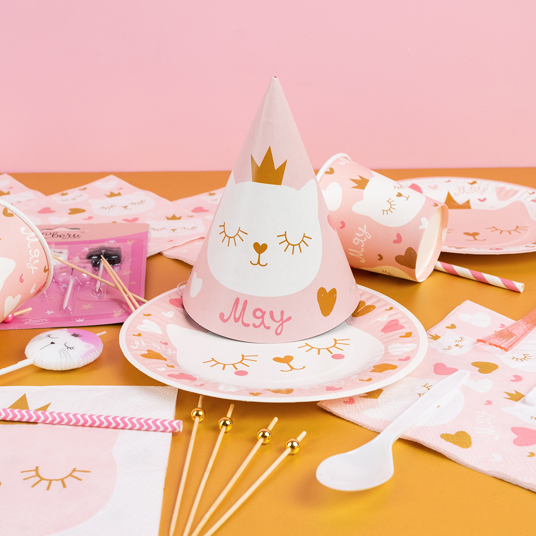 Пики Топперы, с бусинами, Розовое Золото, 12 см, 50 шт.