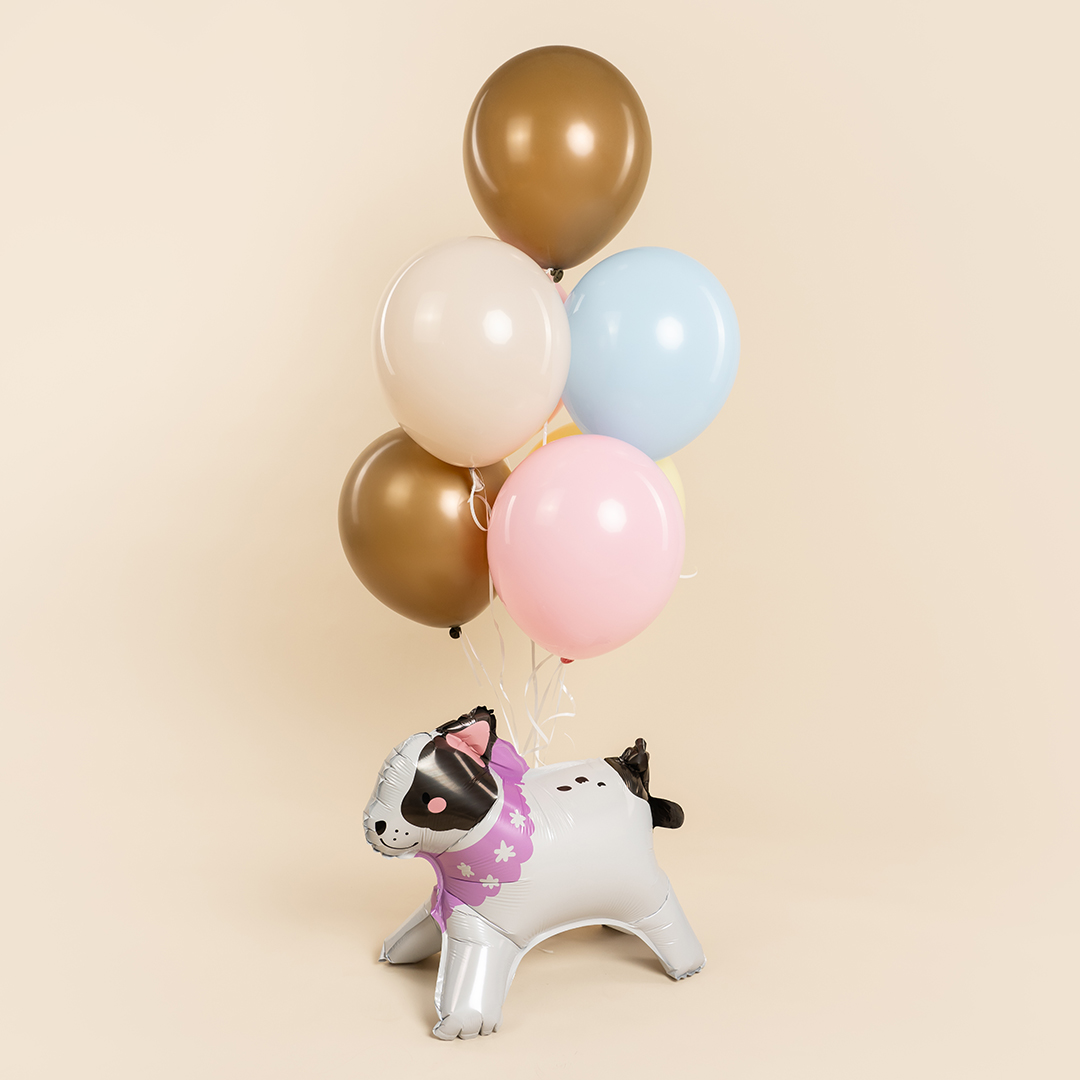 Шар (21''/53 см) Фигура 3D, Бульдог, 1 шт. в уп.