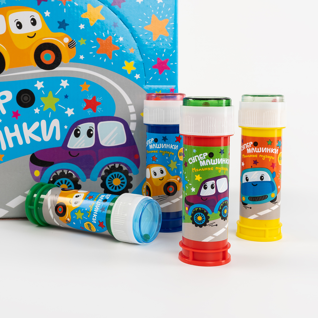 Мыльные пузыри Супер машинки, 60 мл. 36 шт.