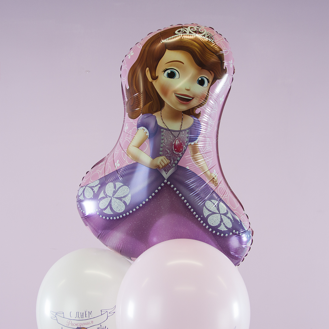 Шар (34''/86 см) Фигура, Принцесса София, 1 шт.