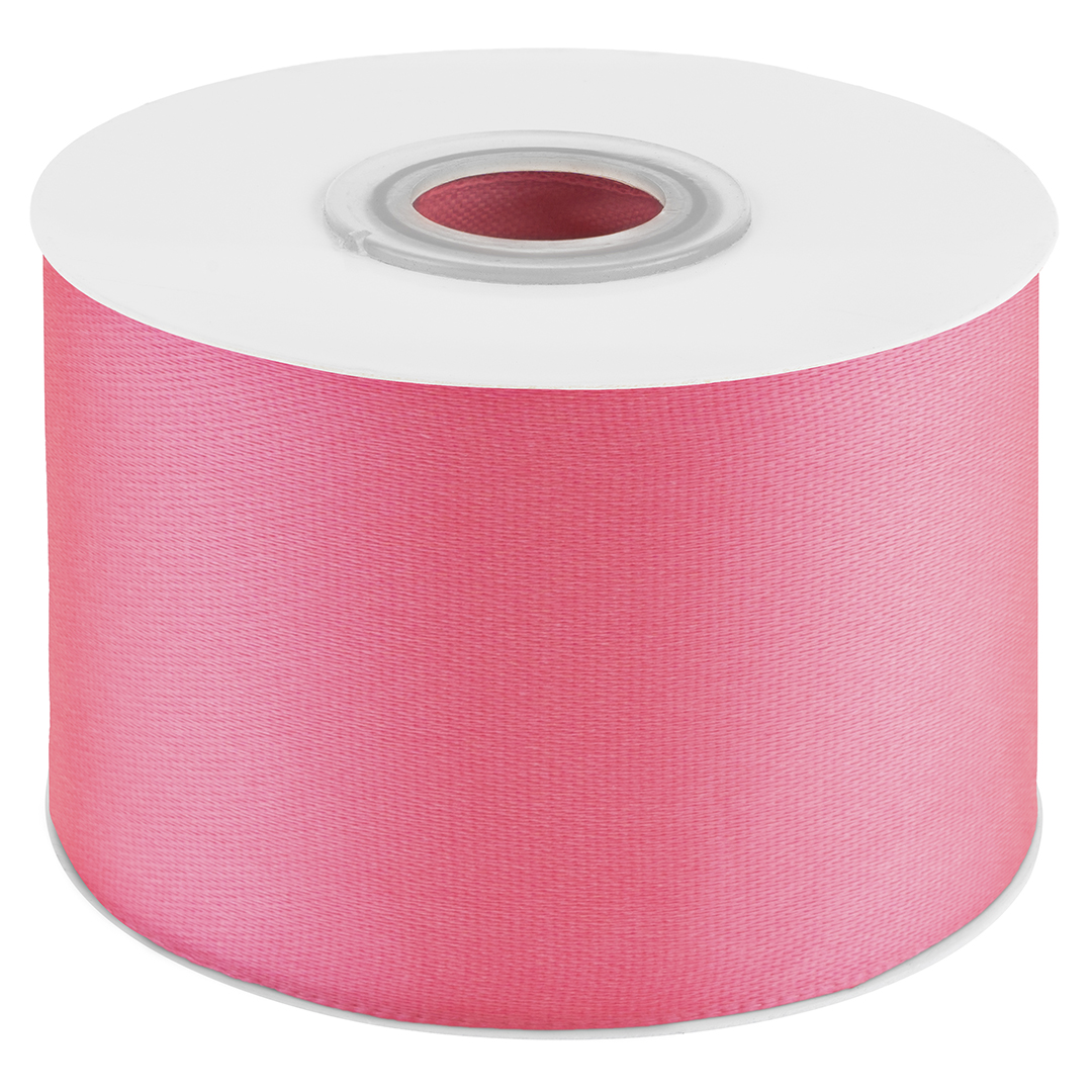 Лента атласная (5 см*22,85 м) Ярко-розовый, 1 шт.