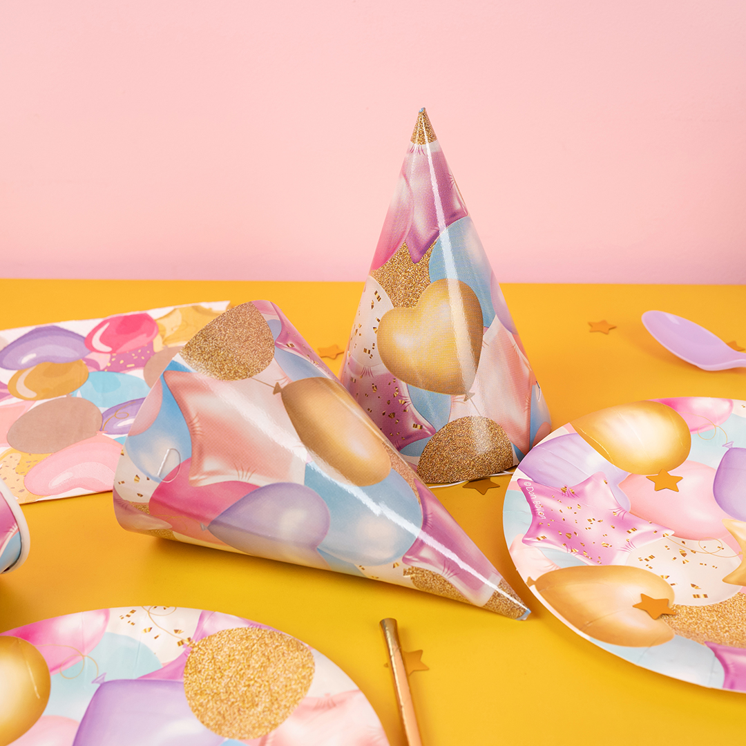 Колпаки, Праздничные шарики, 6 шт. в упак. 