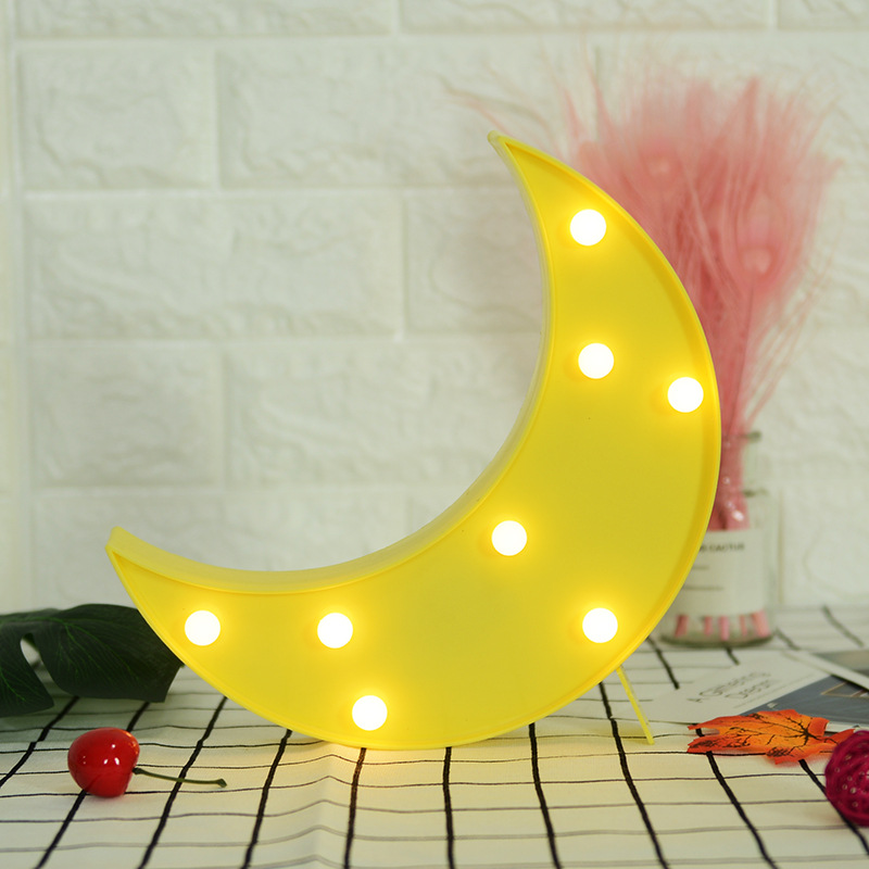 Световая фигура Месяц, 20*25*3,3 см. Желтый, 1 шт.