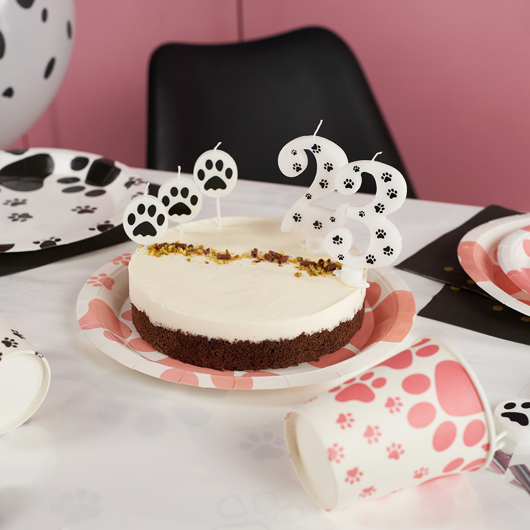 Свеча Цифра, 2 Лапки, 8 см, 1 шт. с держат.