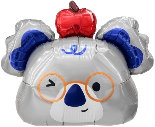 Шар (29''/74 см) Фигура, Коала в колпачке, 1 шт.