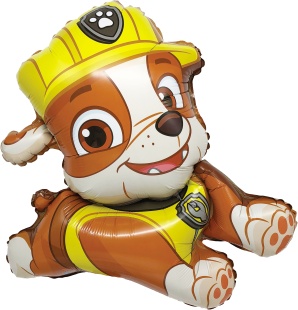 Шар (22''/56 см) Фигура, Щенок Строитель (надув воздухом), 1 шт. в уп.