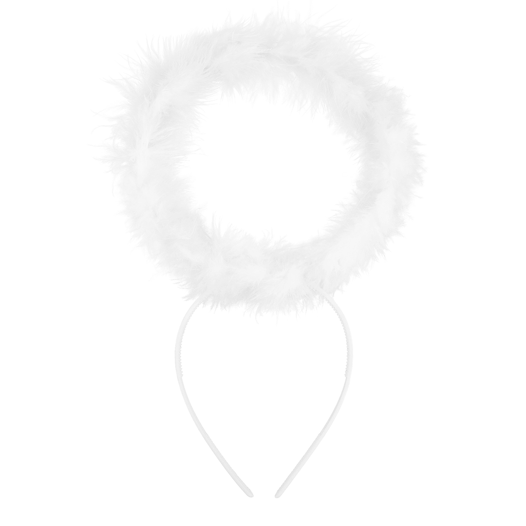 Ободок, Ангел, Белый, 1 шт. 