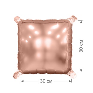 Шар (16''/41 см) Мини-Блок, Розовое Золото, 1 шт.