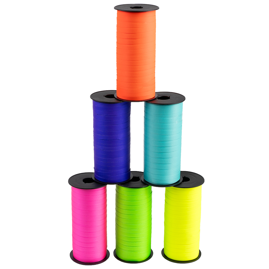 Лента полипропиленовая (0,5 см*100 м) Глициния, Неон, 1 шт.