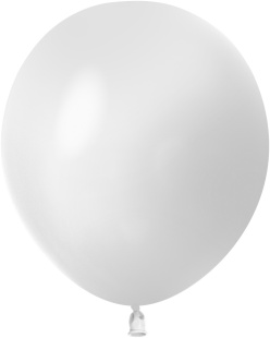 Шар (18''/46 см), Белый, пастель, 10 шт.