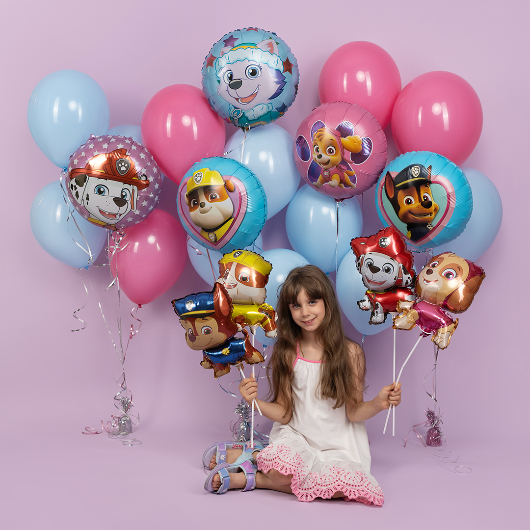 Шар (18''/46 см) Круг, Щенок Рейнджер, 1 шт. в уп.