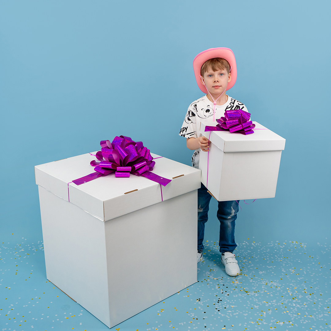 Бант Шар, Фуше, Голография, 36 см, 1 шт. в упак. 