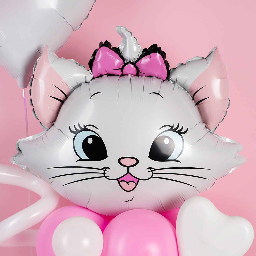 Шар (23''/58 см) Фигура, Кошечка Мари (надув воздухом), 1 шт.