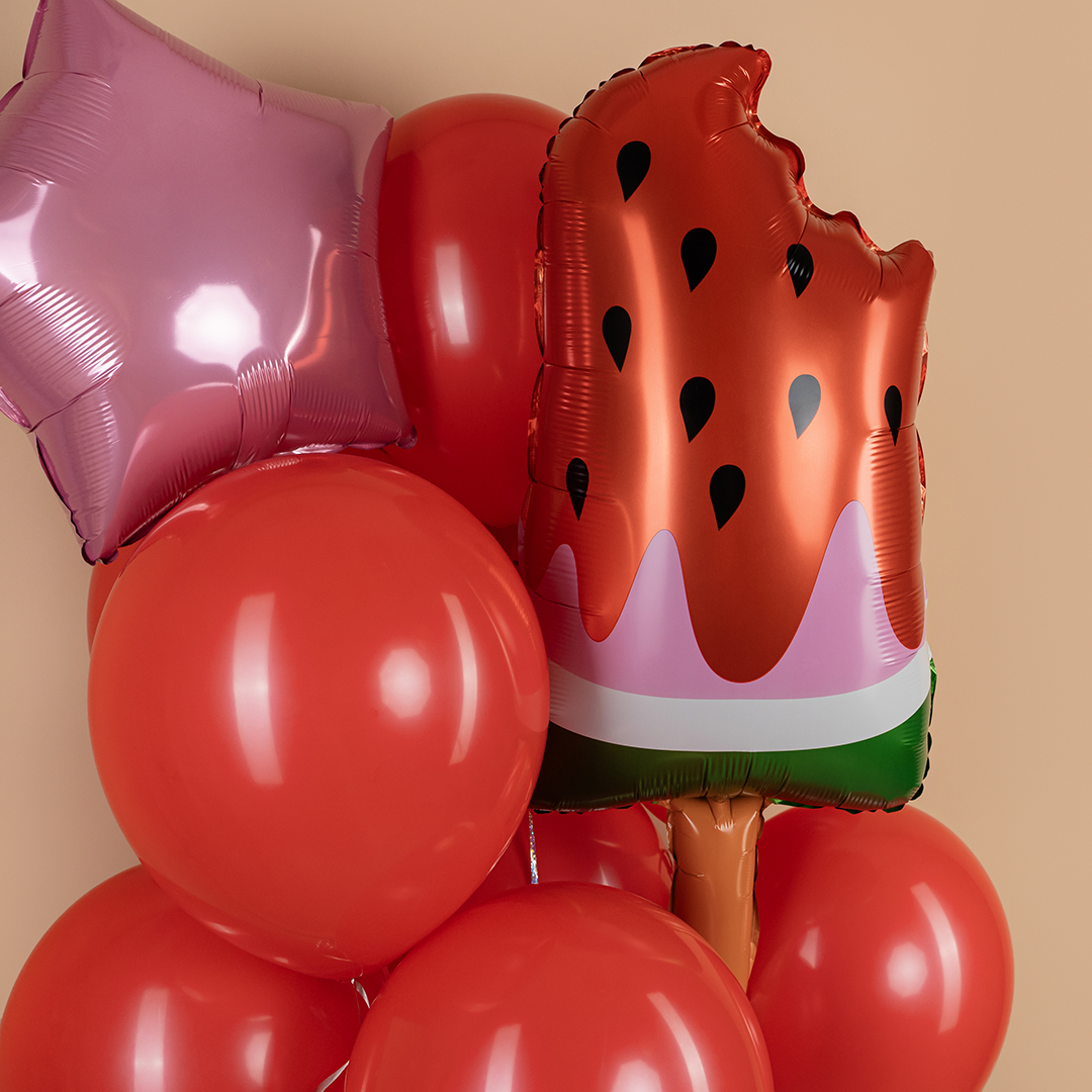 Шар (35''/89 см) Фигура, Арбуз, Мороженое, 1 шт.