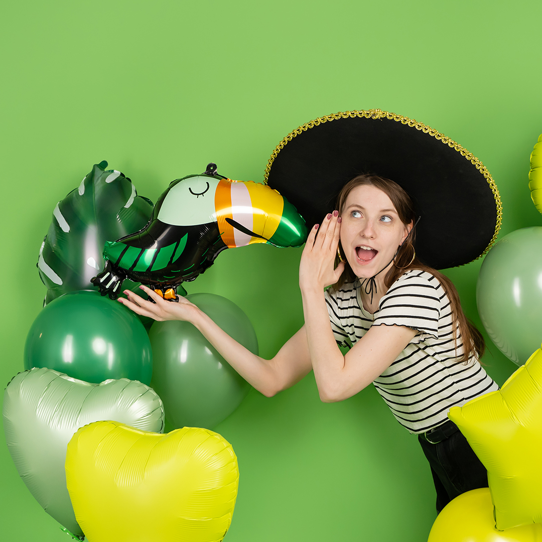 Шар (23''/58 см) Фигура, Тукан (надув воздухом), 1 шт.