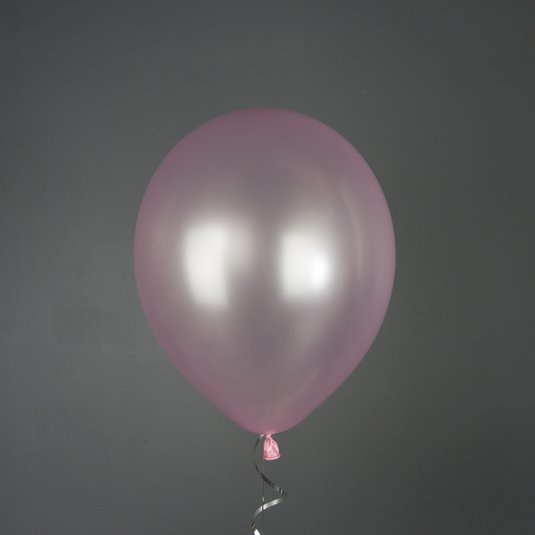 Шар (12''/30 см), Розовый, металлик, 100 шт.