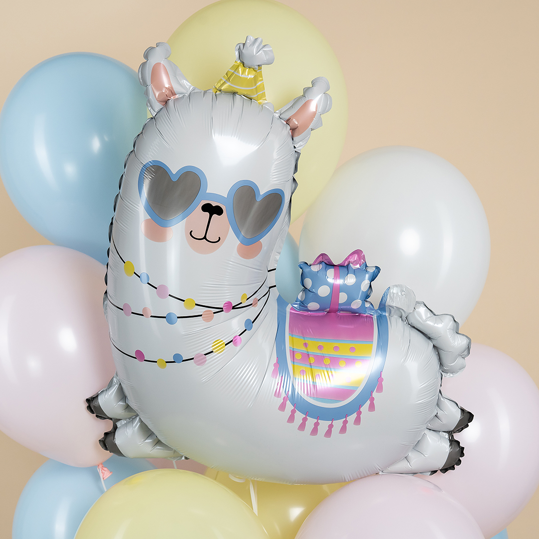 Шар (30''/76 см) Фигура, Лама в колпачке, 1 шт.