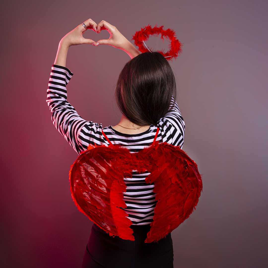 Крылья, Ангел, Размер S, Красный, 45*35 см, 1 шт. 