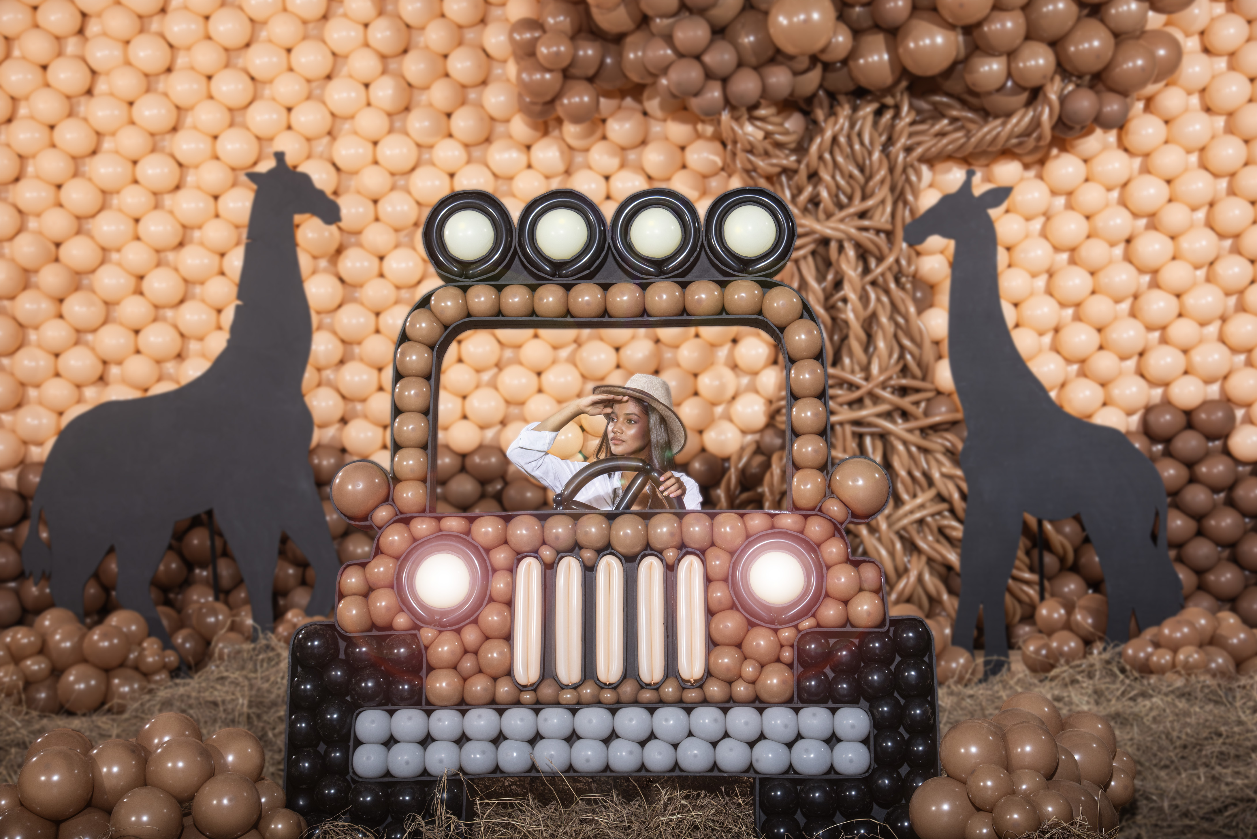 Шар (18''/46 см), Телесный (661), макарунс, 25 шт.