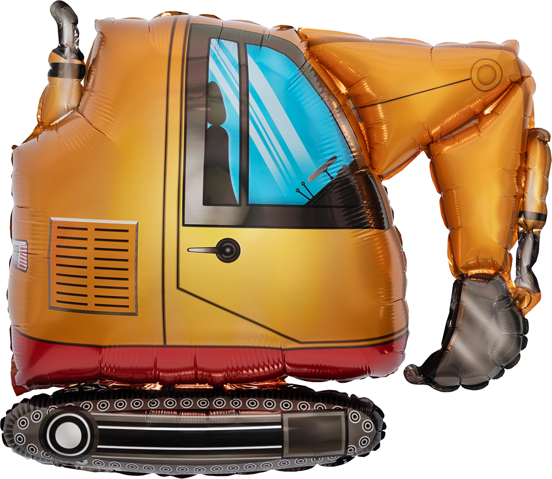 Шар (30''/76 см) Фигура, Экскаватор, 1 шт. в уп.