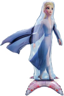 Шар 3D (46''/117 см) Фигура на подставке, Холодное сердце, Эльза, 1 шт. в уп.