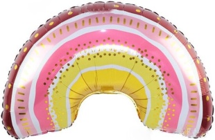 Шар (39''/99 см) Фигура, Радуга Бохо, 1 шт.