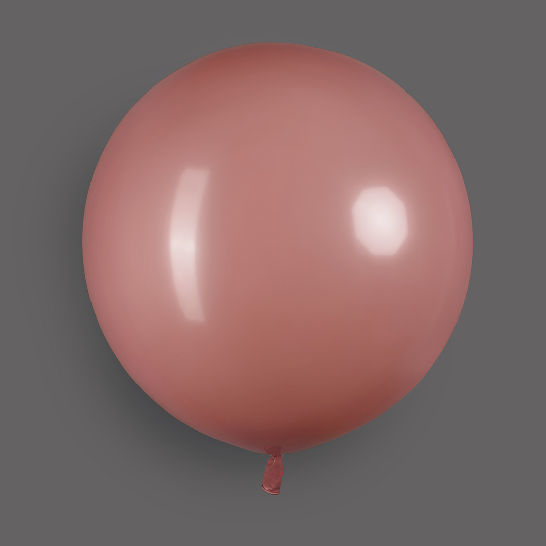 Шар (24''/61 см), Розовое дерево, пастель ретро, 3 шт.