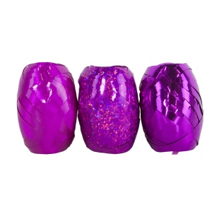 Лента полипропиленовая (0,5 см*10 м) Микс Фуше, Металл, Лаковая, Голография, 3 шт.