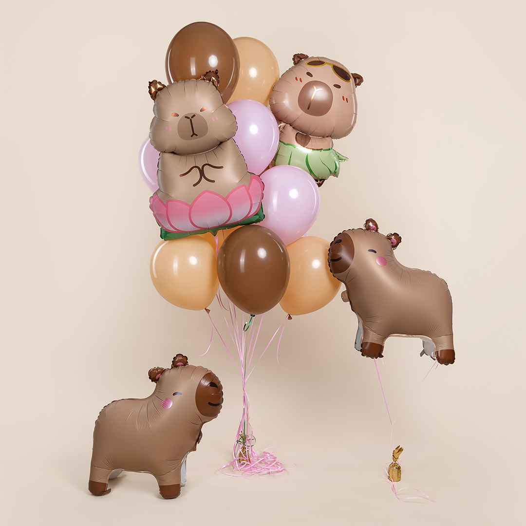 Шар 3D (24''/61 см) Фигура, Капибара, 1 шт.