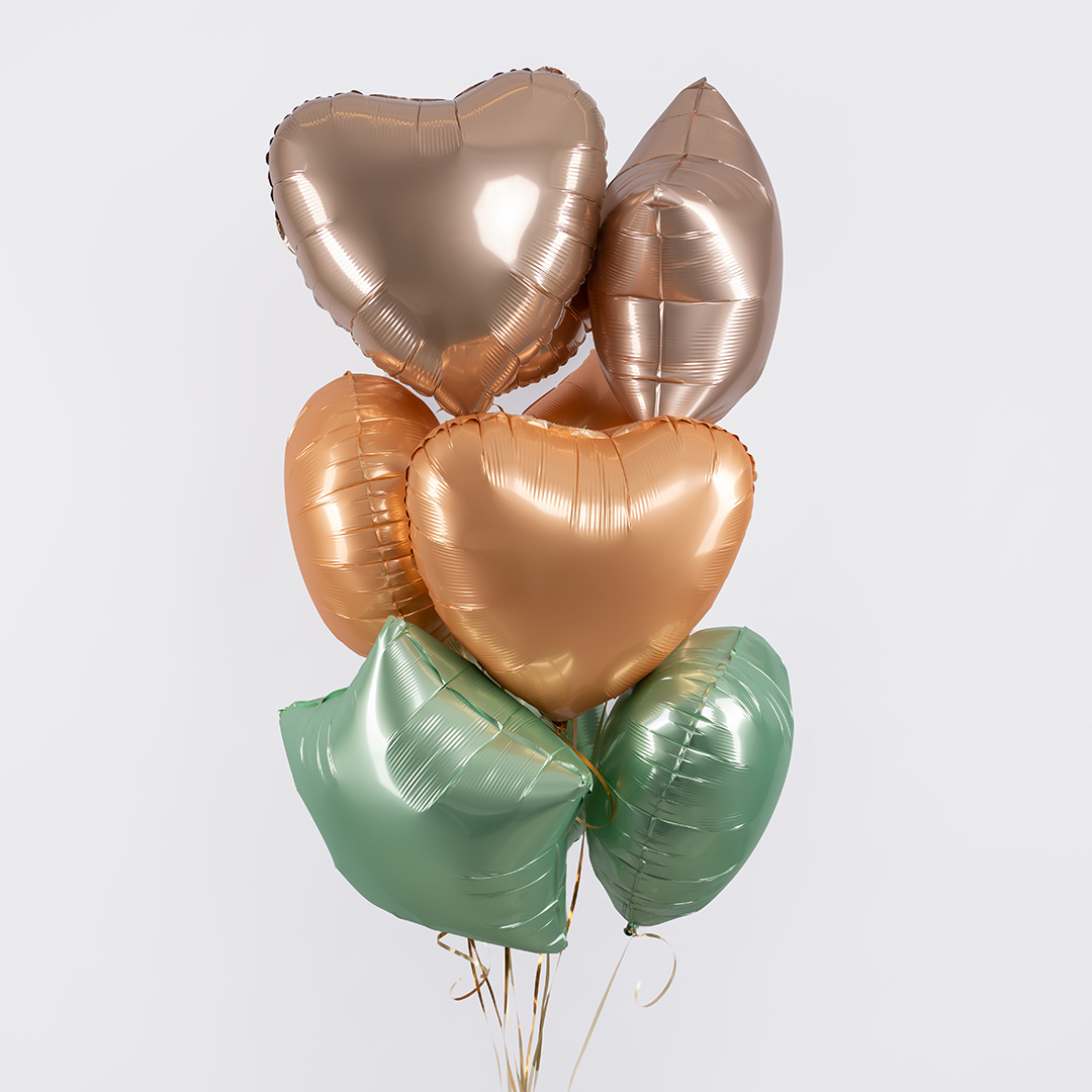 Шар (18''/46 см) Звезда, Мятная глазурь, Сатин, 1 шт.