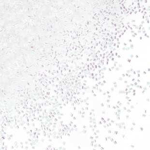 Конфетти фольга Цилиндр, Белый, Перламутр, 0,2 см, 20 г.