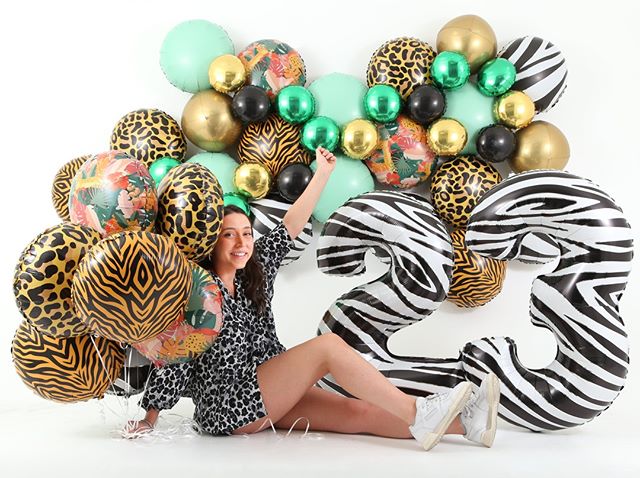 Шар (18''/46 см) Круг, Сафари, Леопард, 1 шт.