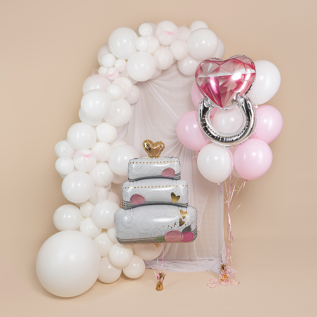 Шар (10''/25 см), Белый, пастель, 100 шт.