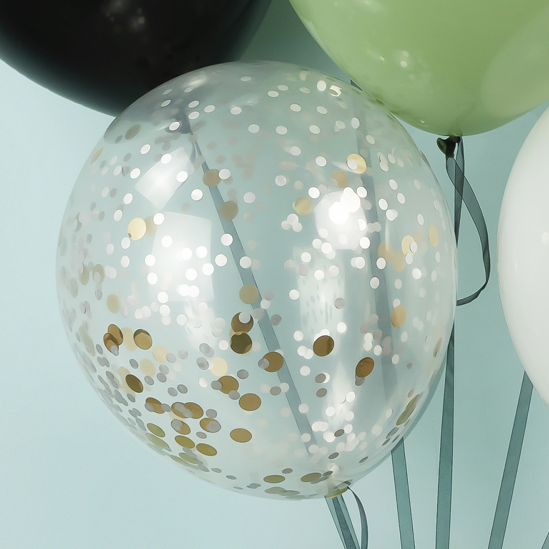Шар (18''/46 см), Прозрачный, кристалл, 10 шт.