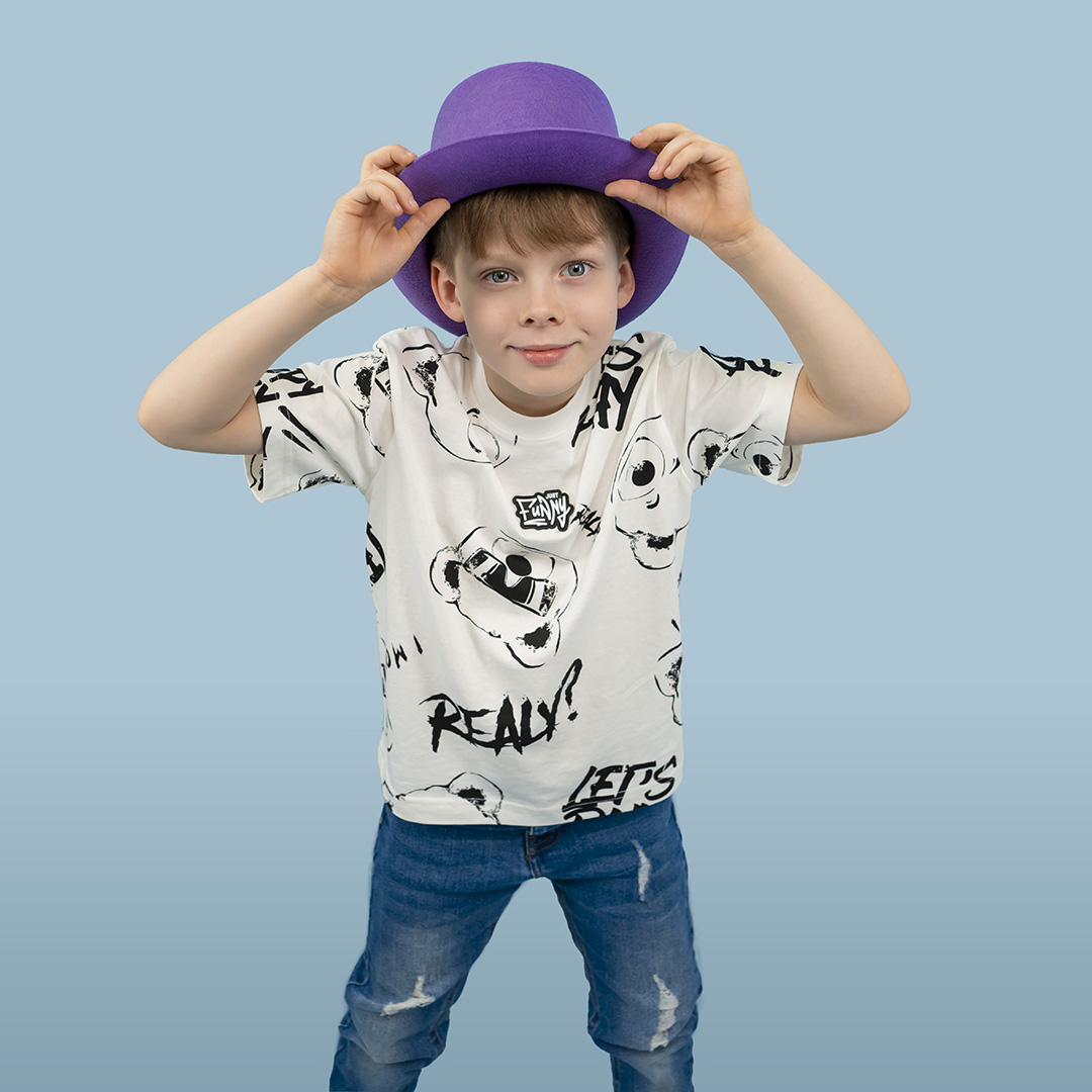 Шляпа, Цилиндр, фетр, Фиолетовый, 56-58 разм., 1 шт. 