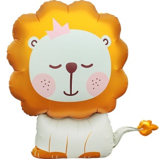 Шар (30''/76 см) Фигура, Львенок, Сатин, 1 шт. в уп.