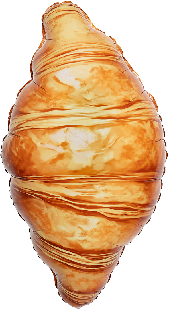 Шар (29''/74 см) Фигура, Круассан, 1 шт.