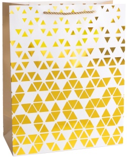 Пакет подарочный, 210гр, Эффектная серия, Дизайн №2, Металлик, 23*18*10 см, 1 шт.