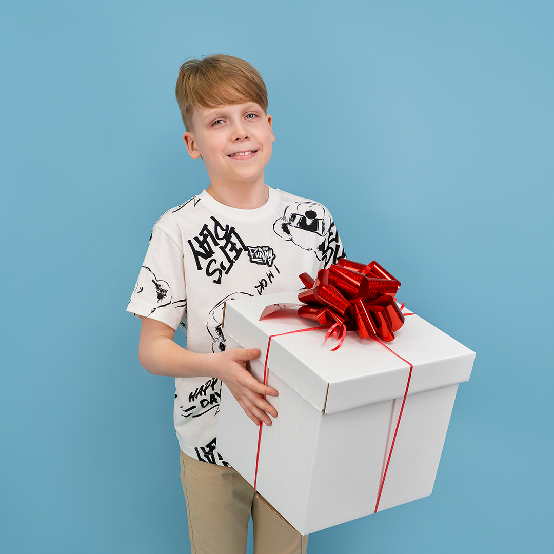 Бант Шар, Красный, Голография, 21 см, 1 шт. в упак. 