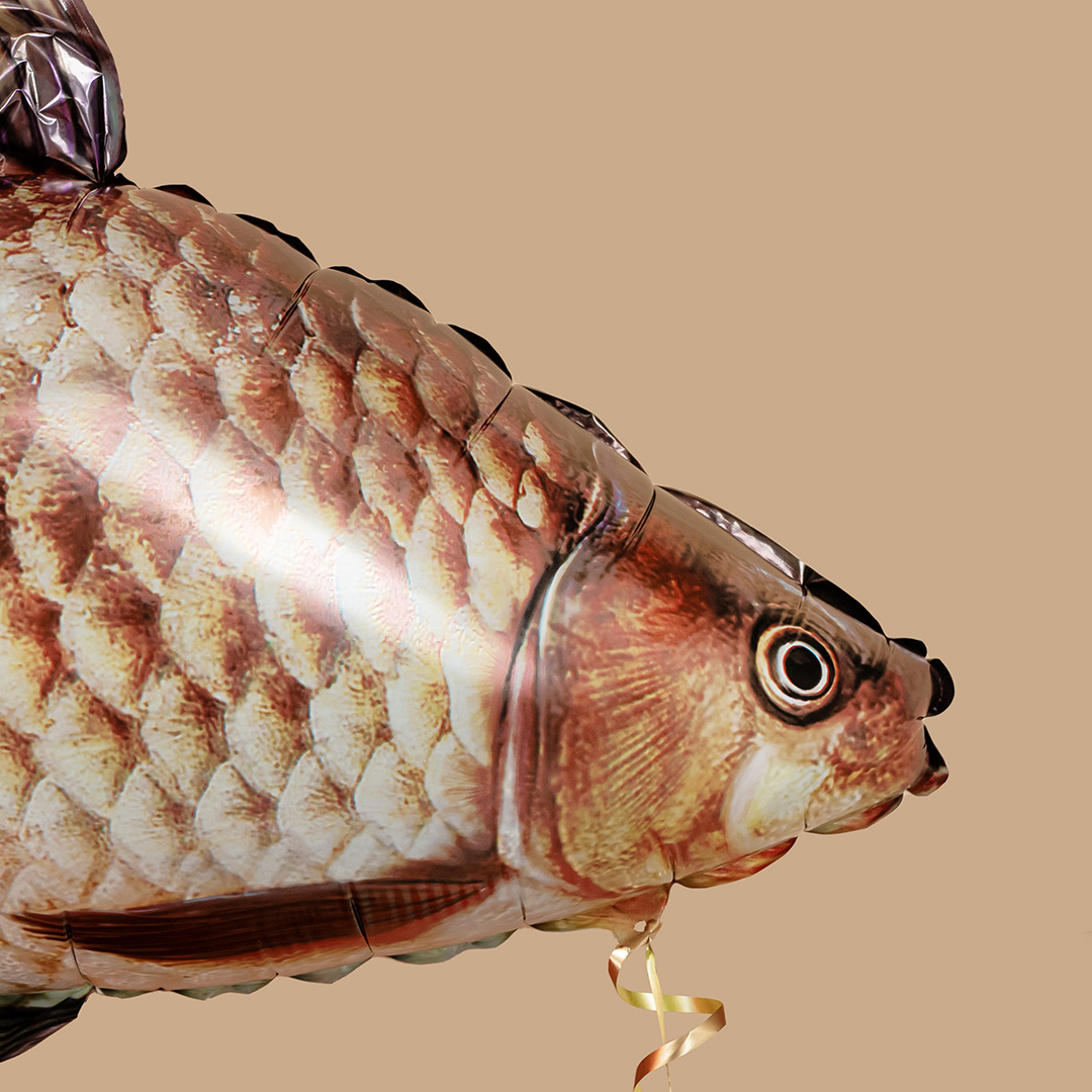 Шар (33''/84 см) Фигура, Рыба, 1 шт. в уп.