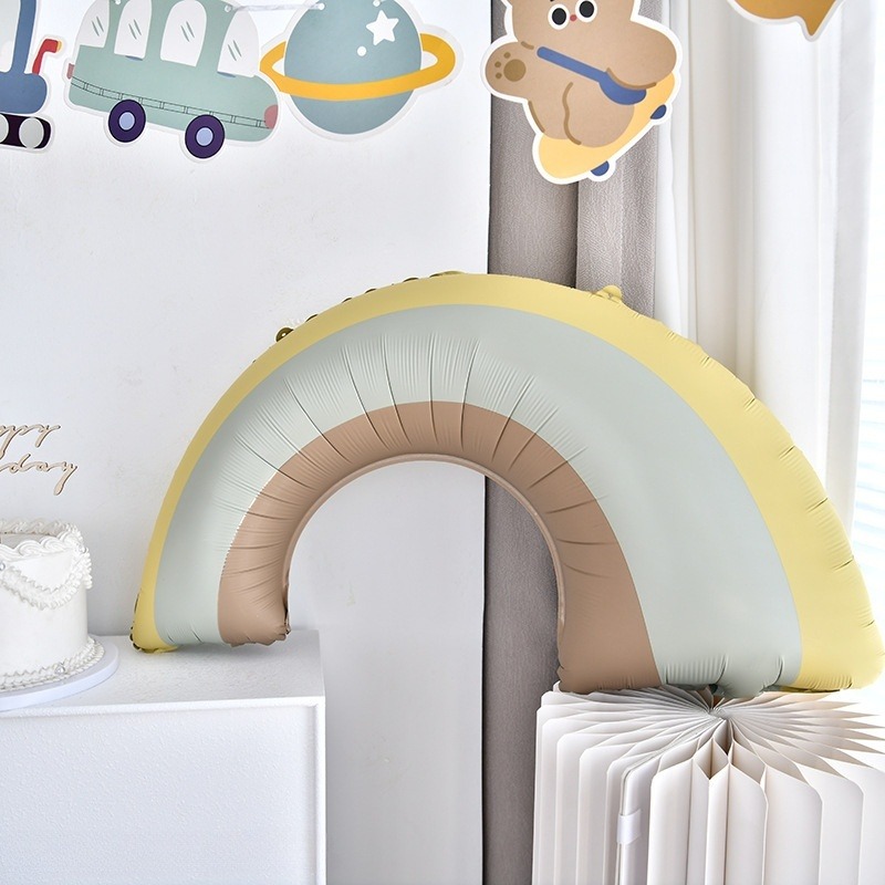 Шар (32''/81 см) Фигура, Радуга, Сатин, 1 шт.