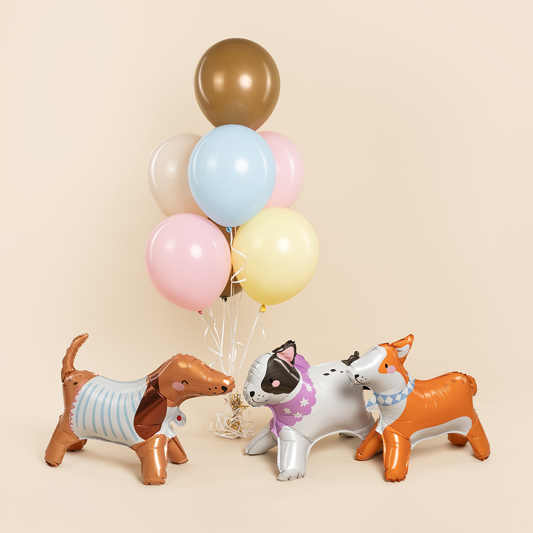 Шар (21''/53 см) Фигура 3D, Бульдог, 1 шт. в уп.