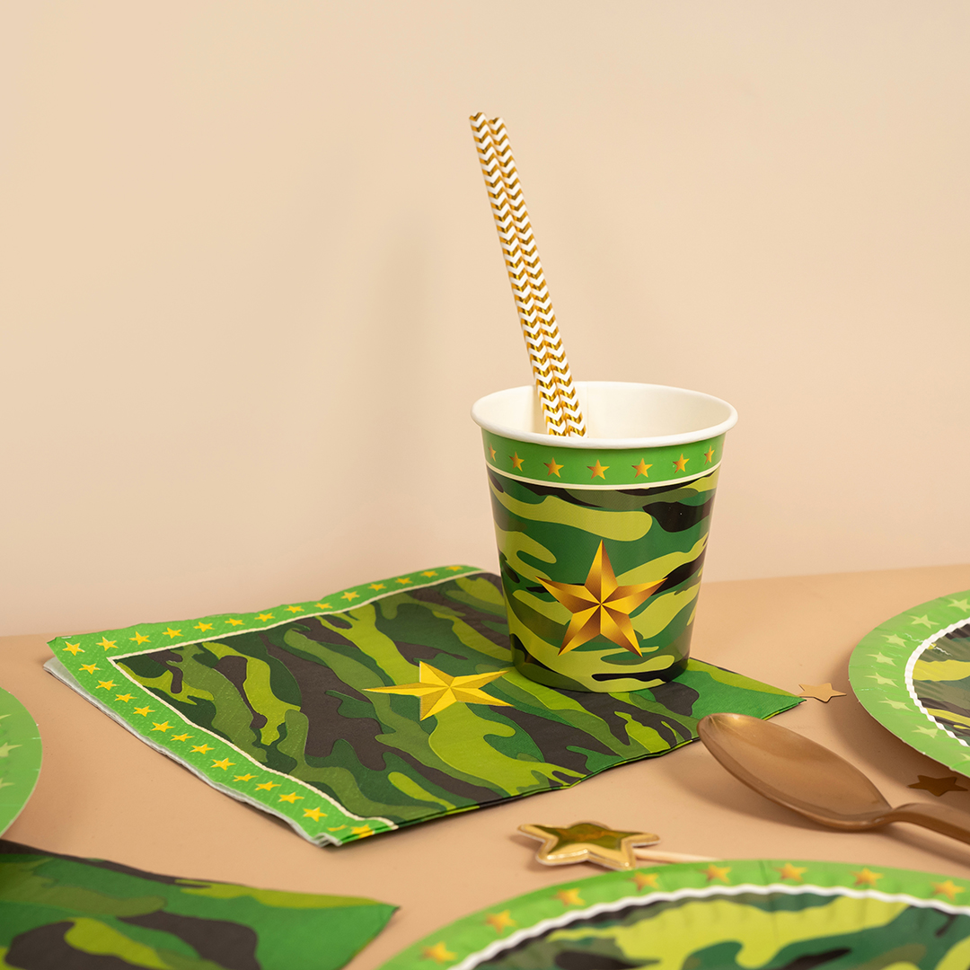 Стаканы (250 мл) Звездный Камуфляж, 6 шт.